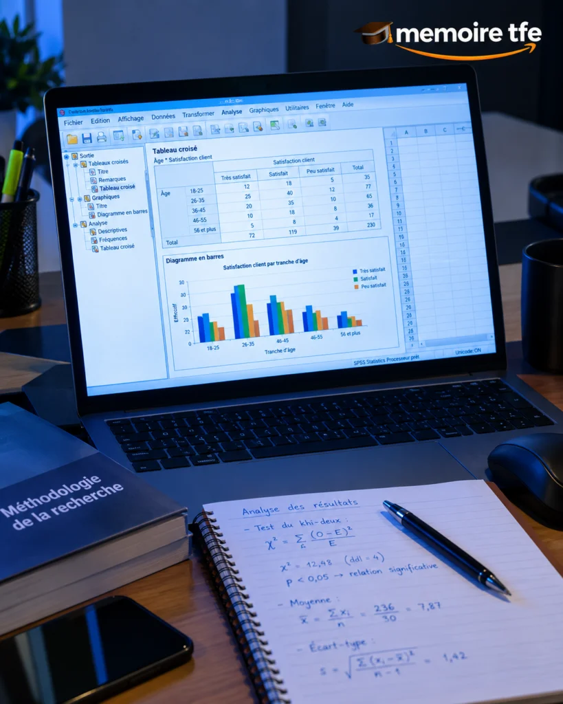 Analyse des résultats et diagnostic dans un mémoire