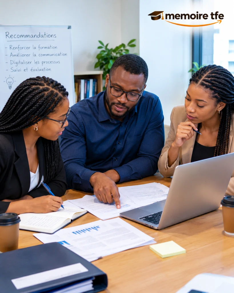 Discussion et formulation des recommandations d'un mémoire
