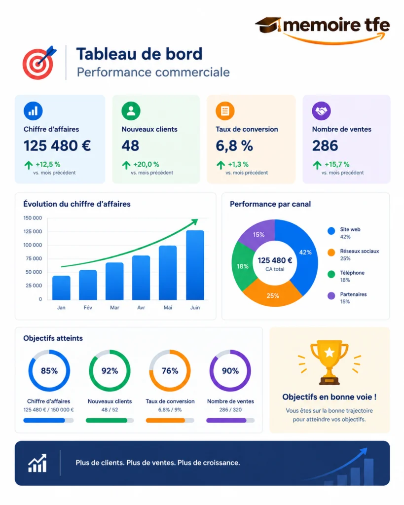 Tableau de bord de la performance commerciale