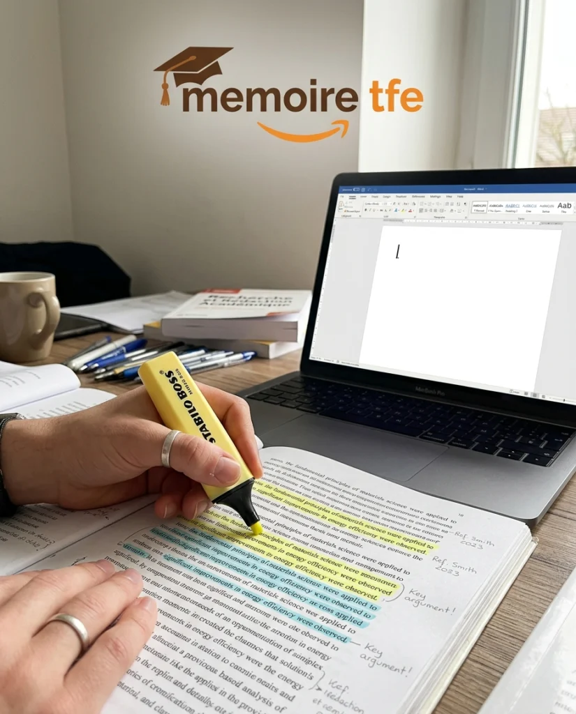Surlignage d'un document pour s'inspirer sans plagier en ingénierie