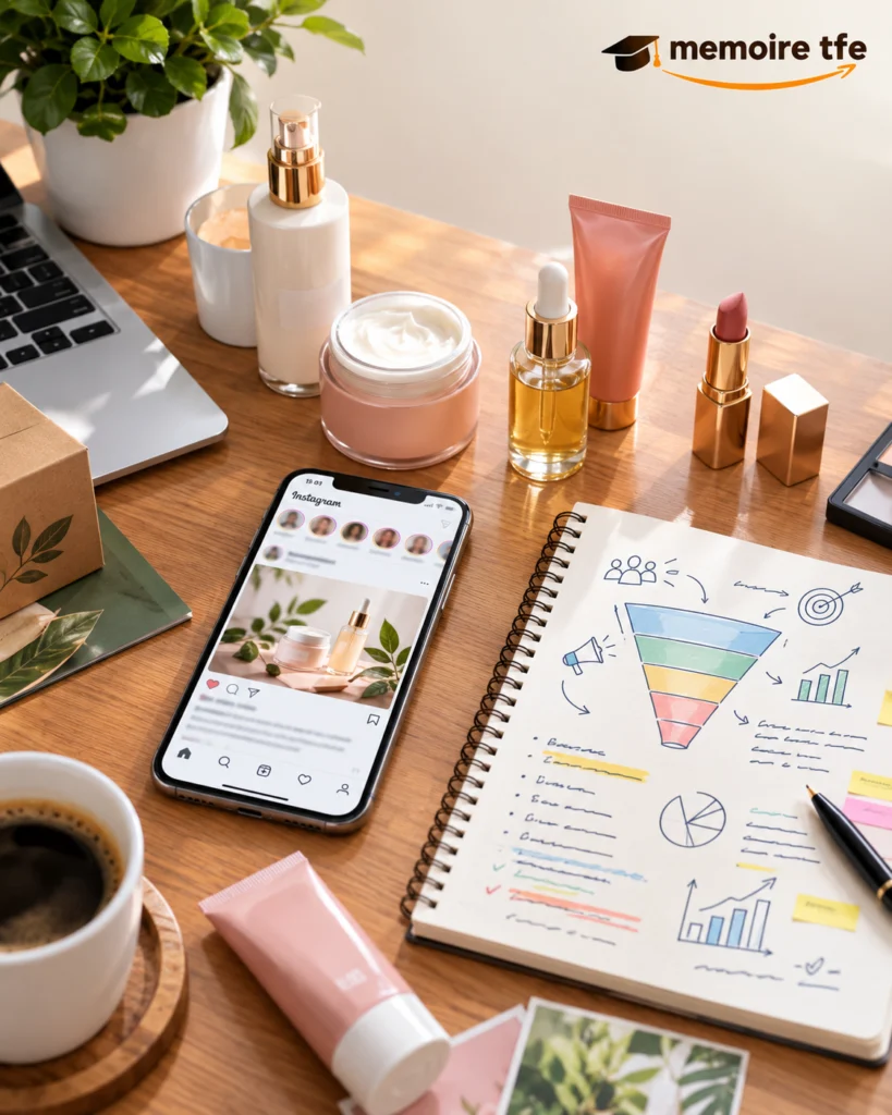 Étude de cas d'un mémoire en marketing sur une marque de cosmétiques
