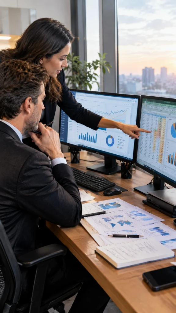 Analyse de données commerciales sur CRM et Excel.