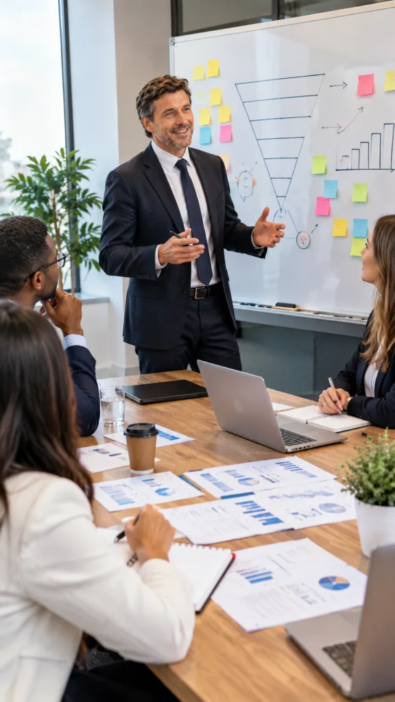 Présentation d’un plan d’action commercial.